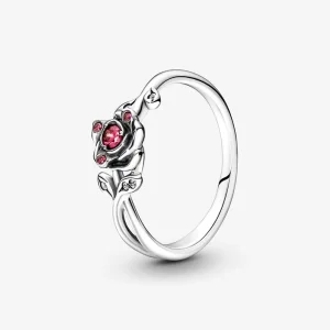 (kép) Pandora Disney Szépség és Szörnyeteg rózsa gyűrű - 190017C01