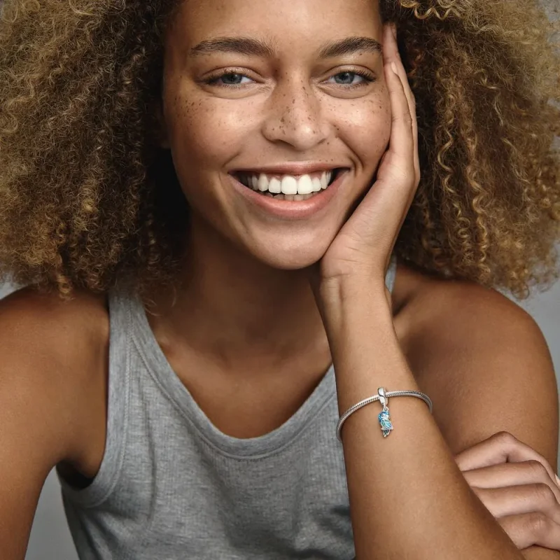 (kép) Pandora Dzsungel papagáj függő charm - 791679C01 - Megtekintés 5