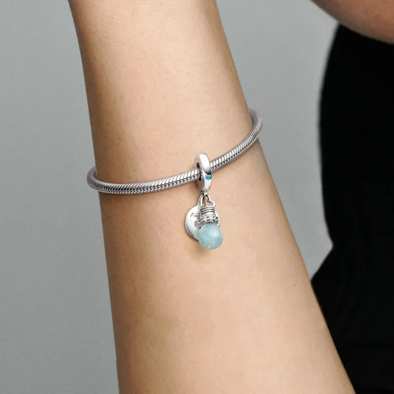 (kép) Pandora Foszforeszkáló villanykörte dupla függő charm - 791123C01 - Megtekintés 5