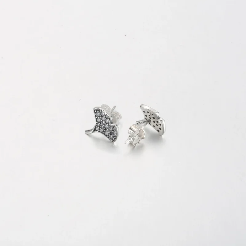 (kép) Pandora Ginkgo Sterling ezüst csap fülbevalók - 292439C01 - Megtekintés 3