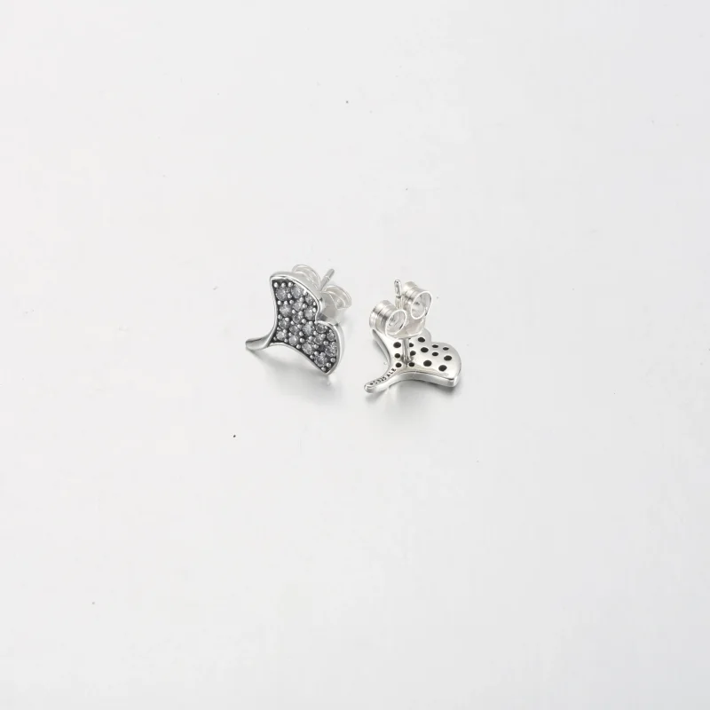 (kép) Pandora Ginkgo Sterling ezüst csap fülbevalók - 292439C01 - Megtekintés 4