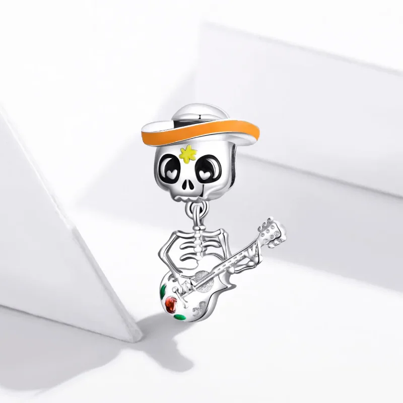 (kép) PANDORA Gitár Koponya Ember Charm - BSC327 - Megtekintés 2