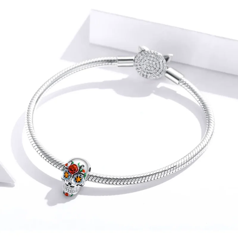 (kép) PANDORA Halloween koponya Charm - BSC326 - Megtekintés 3