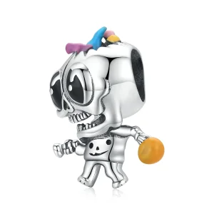 (kép) PANDORA Halloween koponya Charm - SCC1955