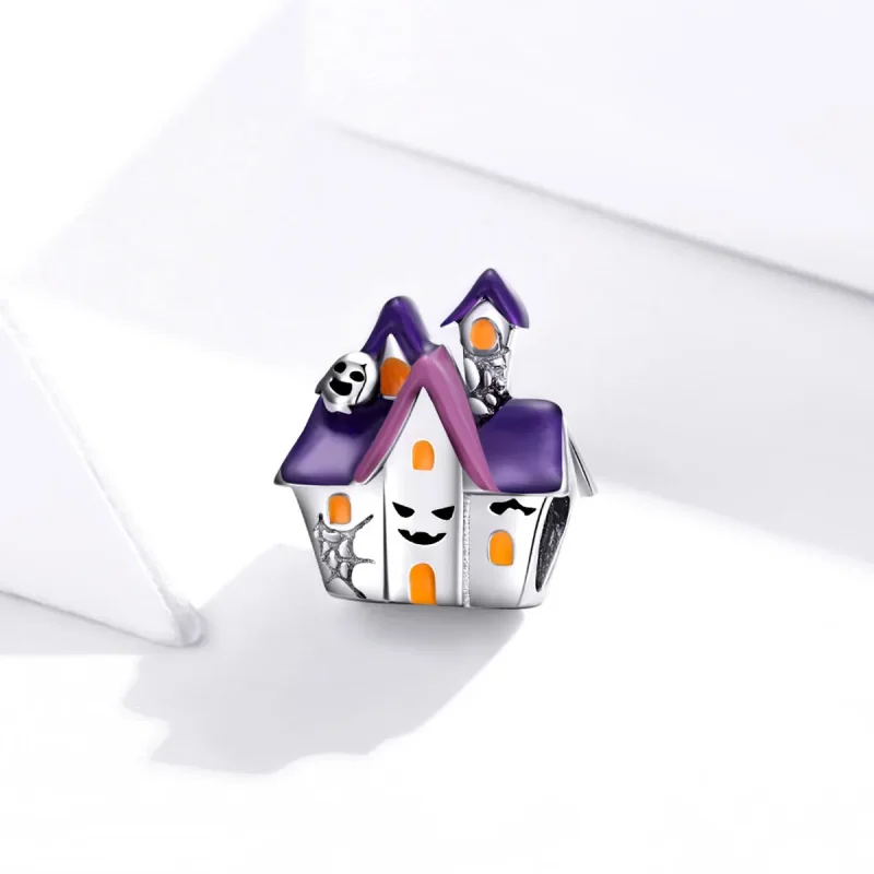 (kép) PANDORA Halloween kísértetjárta ház Charm - BSC324 - Megtekintés 2