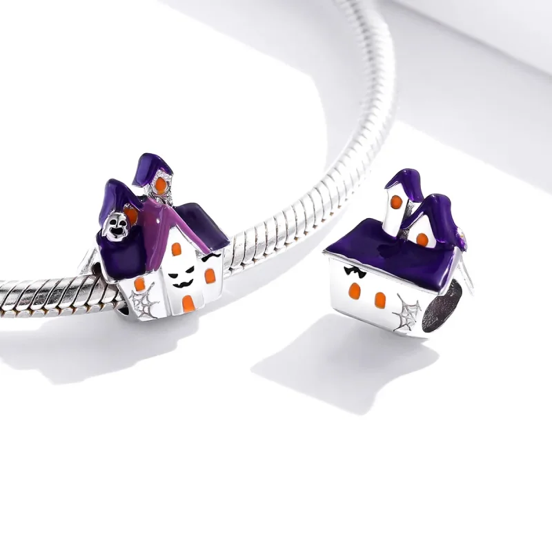 (kép) PANDORA Halloween kísértetjárta ház Charm - BSC324 - Megtekintés 4