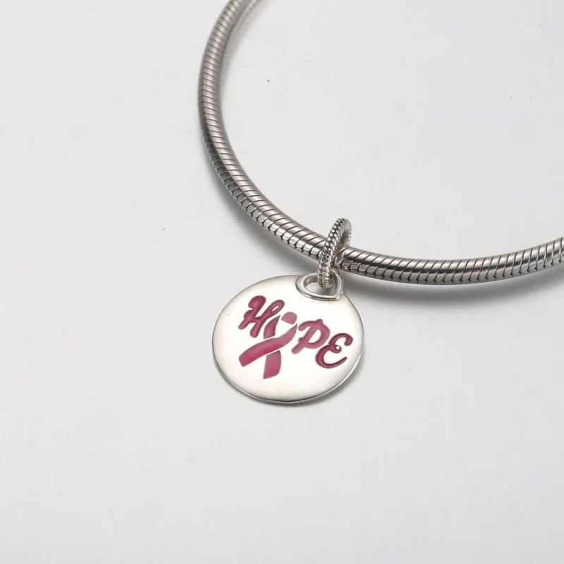 (kép) Pandora Hope Pink Ribbon Pendant - ENG398610C00_9 - Megtekintés 4