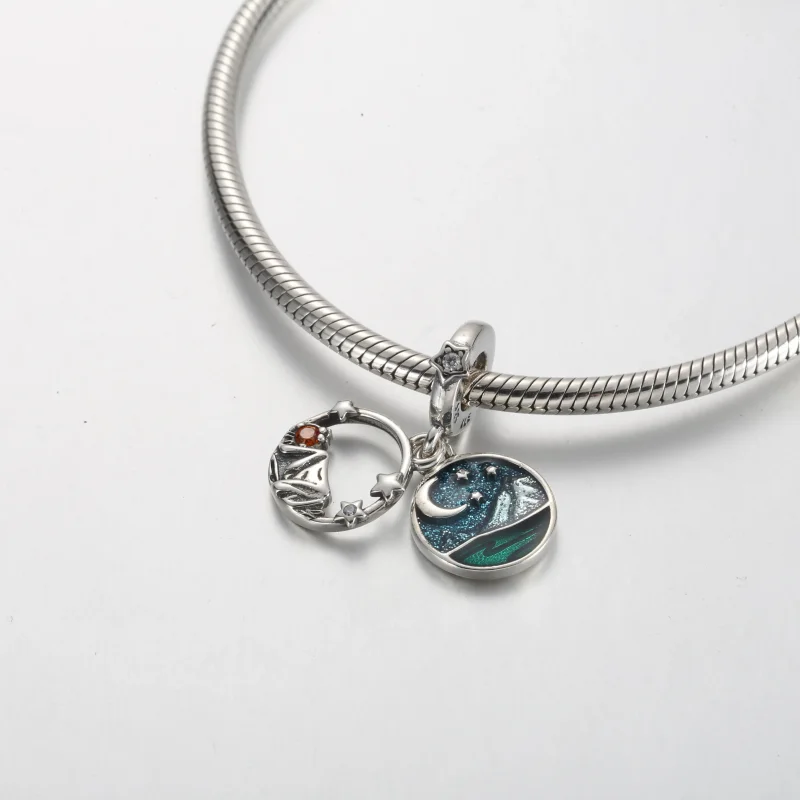 (kép) Pandora Kemping éjszakai égbolt dupla függő charm - 791686C01 - Megtekintés 4