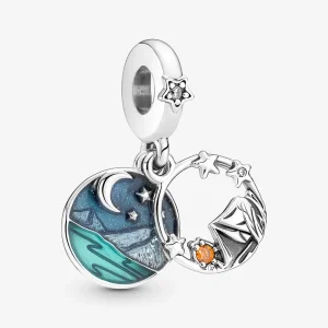 (kép) Pandora Kemping éjszakai égbolt dupla függő charm - 791686C01