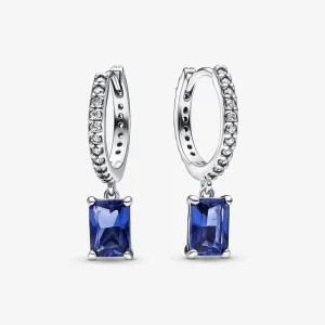 Pandora Kék időtlen elegancia karika-fülbevaló - 292381C01 (kép) Pandora Kék időtlen elegancia karika-fülbevaló - 292381C01