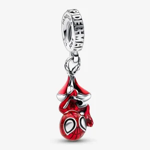 (kép) Pandora Marvel fejjel lefelé lógó Pókember függő charm - 792323C01