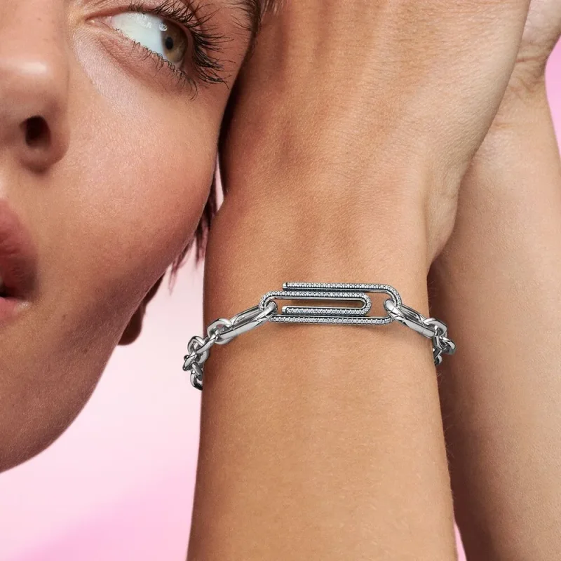 (kép) Pandora ME Pavé Paperclip Styling Link - 792297C01 - Megtekintés 5