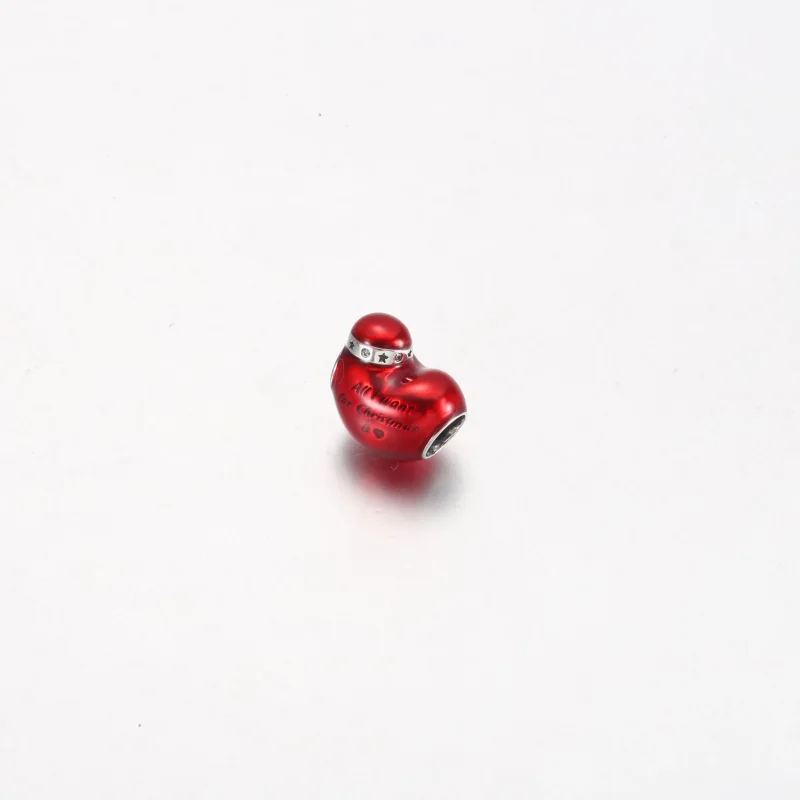 (kép) Pandora Metálpiros karácsonyi szív charm - 792336C01 - Megtekintés 2