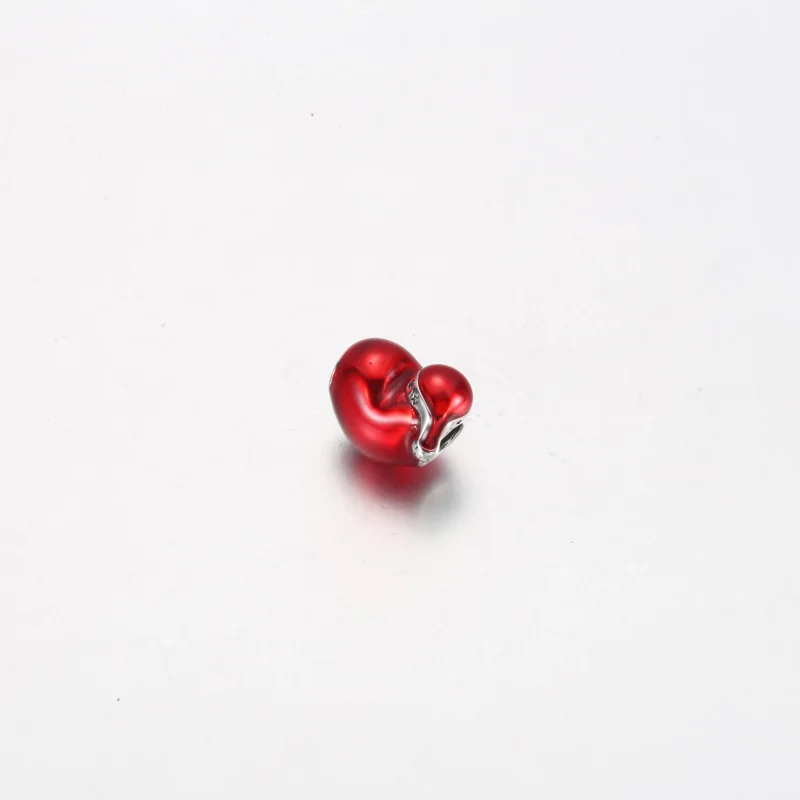 (kép) Pandora Metálpiros karácsonyi szív charm - 792336C01 - Megtekintés 3