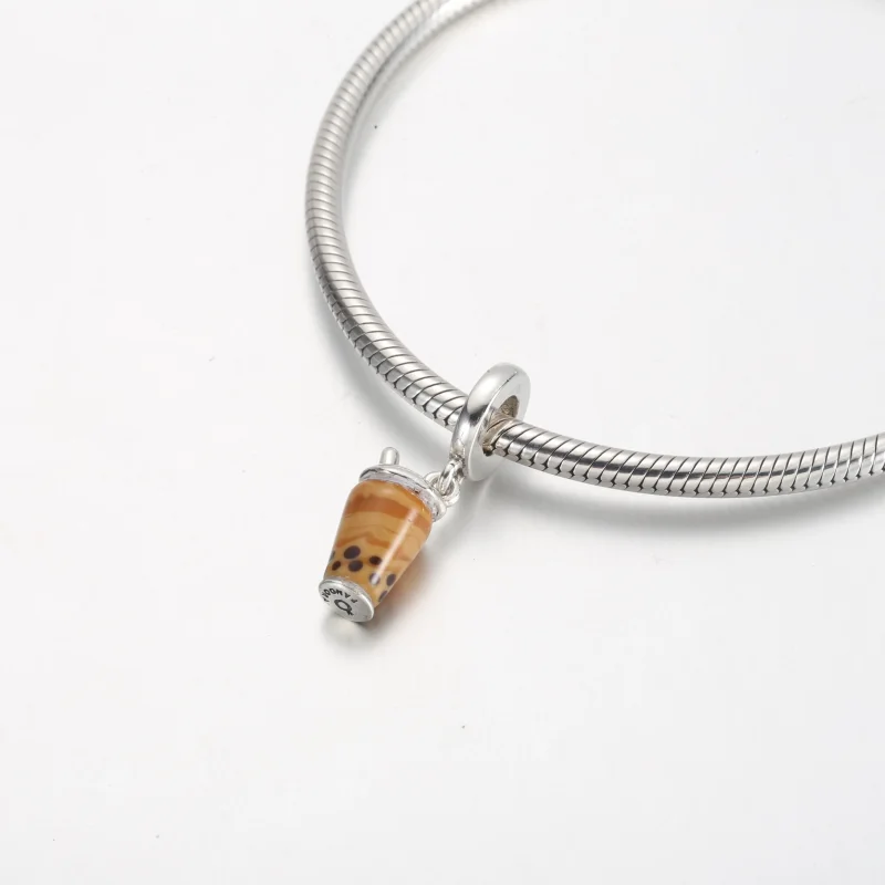 (kép) Pandora Muranói üveg Bubble Tea függő charm - 791685C01 - Megtekintés 4