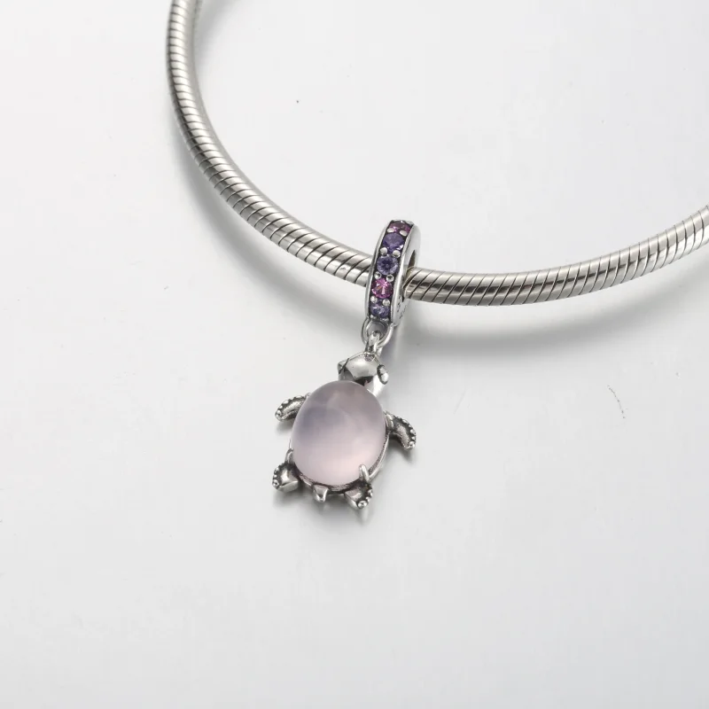 (kép) Pandora Muranói üveg rózsaszín tengeri teknős függő charm - 798939C02 - Megtekintés 4