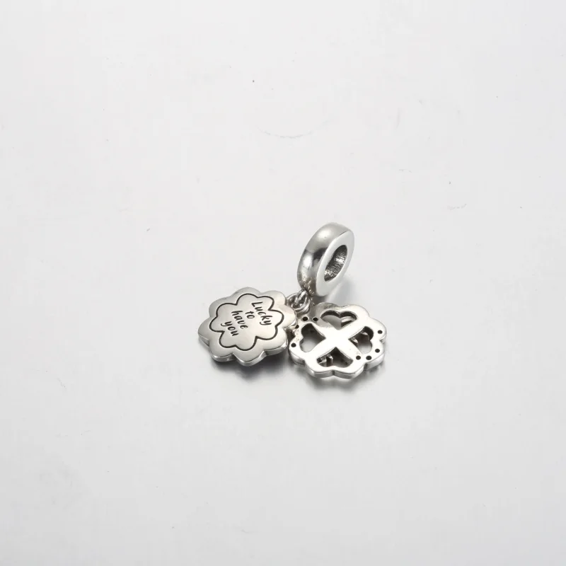 (kép) Pandora Négylevelű lóhere barátság dupla függő charm - 792245C01 - Megtekintés 3
