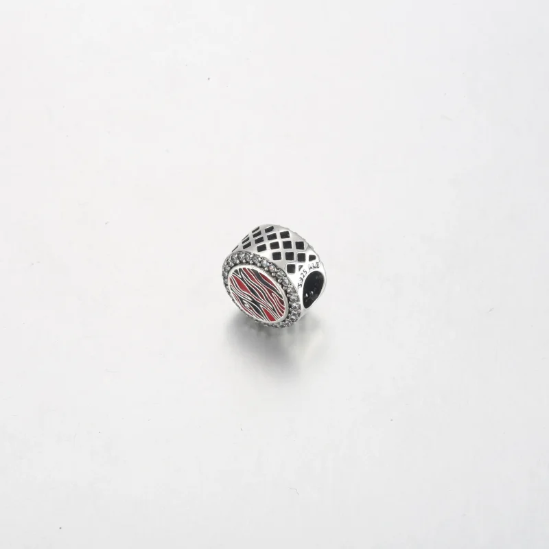 (kép) Pandora Pink Zebra print sterling silver charm - 792016CZ_E026 - Megtekintés 2