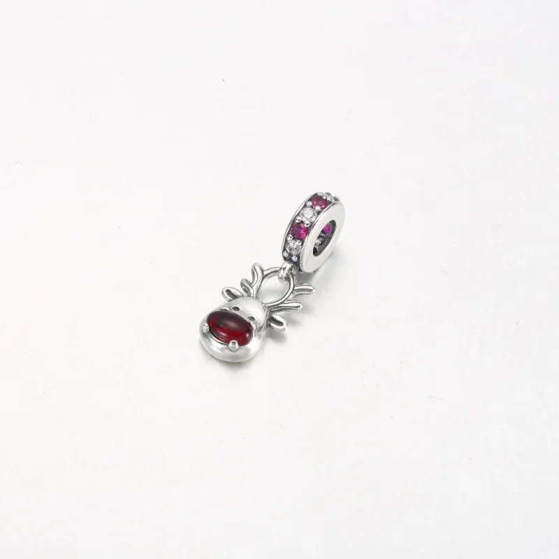 (kép) Pandora Piros orrú rénszarvas muranói függő charm - 792330C01 - Megtekintés 2