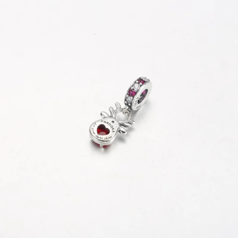 (kép) Pandora Piros orrú rénszarvas muranói függő charm - 792330C01 - Megtekintés 3