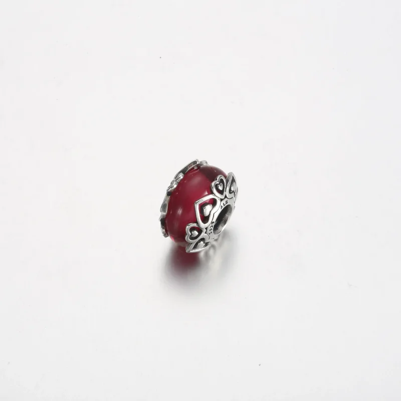 (kép) Pandora Reveal Your Love Pink Murano Glass Charm - 791159C00 - Megtekintés 2