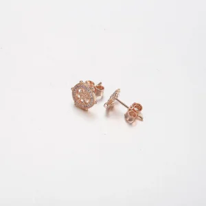PANDORA Rose gold Sparkling Rudder and anchor Stud Earrings - P-D-3739 - P-D-3739 (kép) PANDORA Rose gold Sparkling Rudder and anchor Stud Earrings - P-D-3739 - P-D-3739