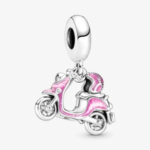 (kép) Pandora Rózsaszín robogó függő charm - 791057C01