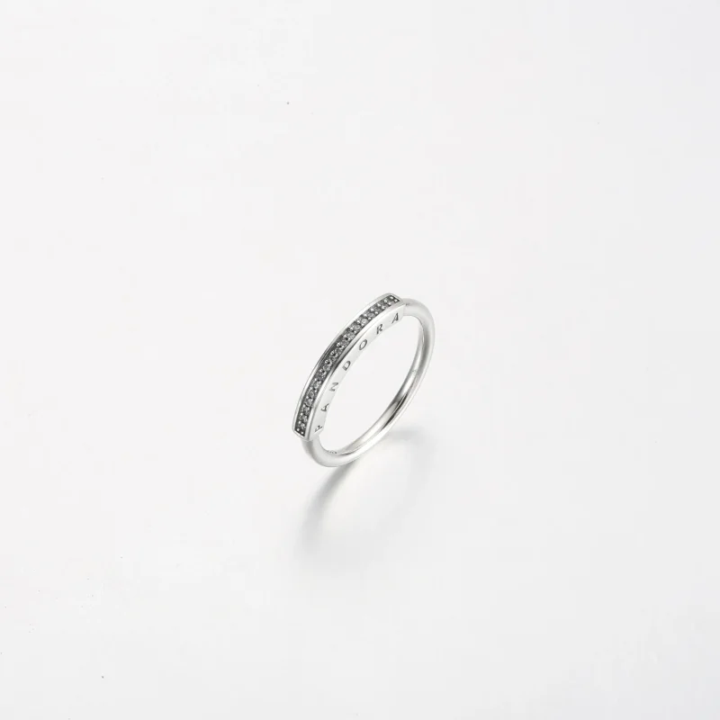 (kép) Pandora Signature I-D pavé gyűrű - 192283C01 - Megtekintés 2
