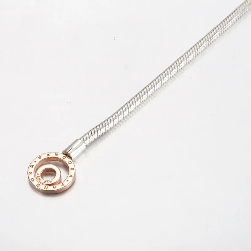 (kép) Pandora Signature kéttónusú T-kapcsos kígyólánc karkötő - 582309C00 - Megtekintés 4