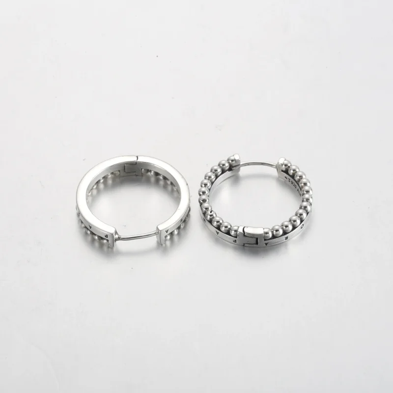 (kép) Pandora Signature Logo & Beads Hoop Earrings - 292310C00 - Megtekintés 5
