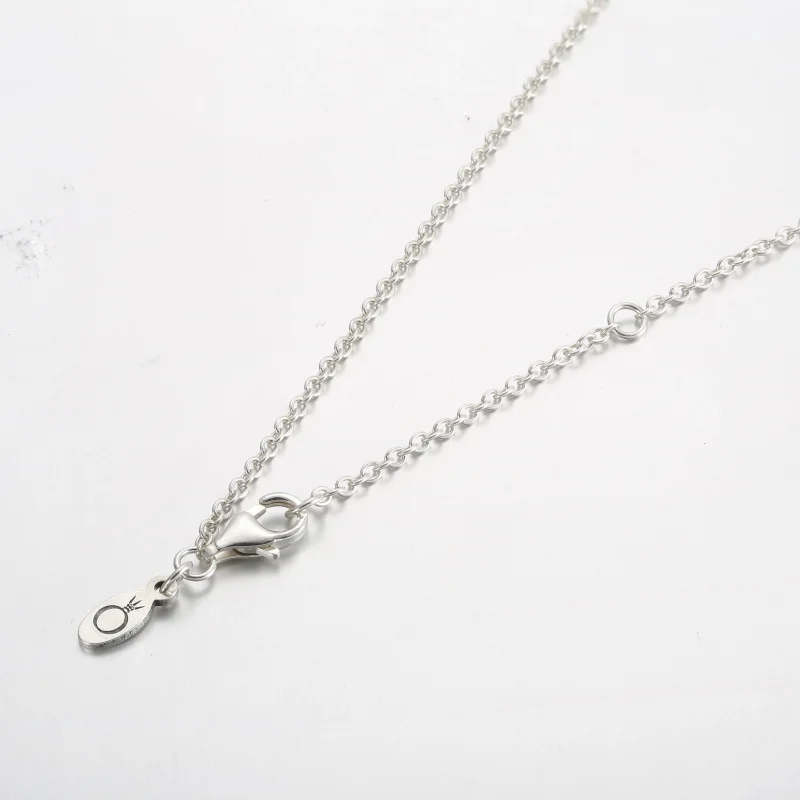 (kép) Pandora Signature logós pavé és gyöngyök medál és nyaklánc - 392311C01 - Megtekintés 3