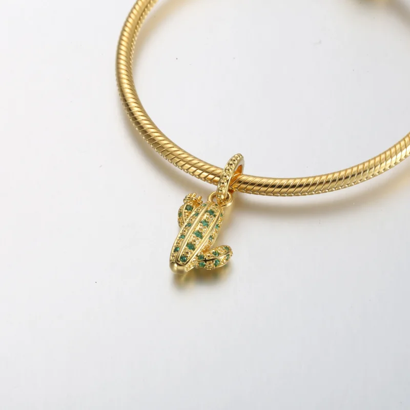 (kép) Pandora Sparkling Desert Cactus Pendant - 361687C01 - Megtekintés 4