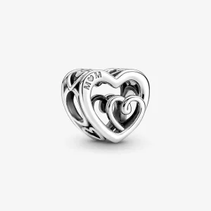 Pandora Összefonódó végtelen szívek charm - 790800C00 (kép) Pandora Összefonódó végtelen szívek charm - 790800C00