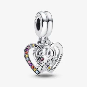 (kép) Pandora Összeillő szívek páros barátság függő charm - 792239C01
