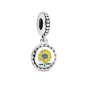 (kép) Pandora Sunflower Love For All Dangle Charm - 792018C00_E030