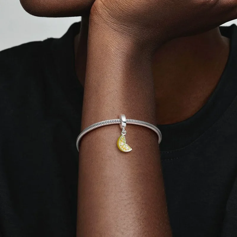 (kép) Pandora Szikrázó citrom függő charm - 791696C01 - Megtekintés 5