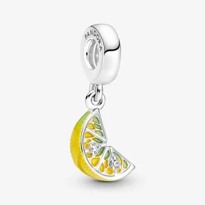 Pandora Szikrázó citrom függő charm - 791696C01 (kép) Pandora Szikrázó citrom függő charm - 791696C01