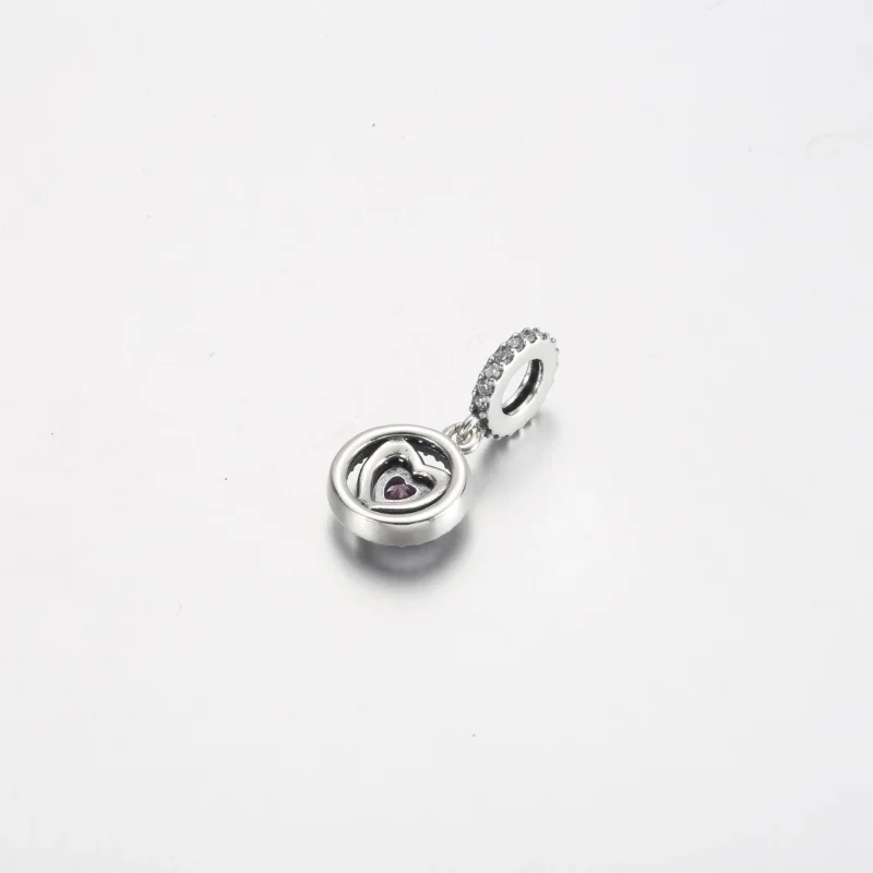 (kép) Pandora Szikrázó dupla glóriás szív függő charm - 791476C01 - Megtekintés 3