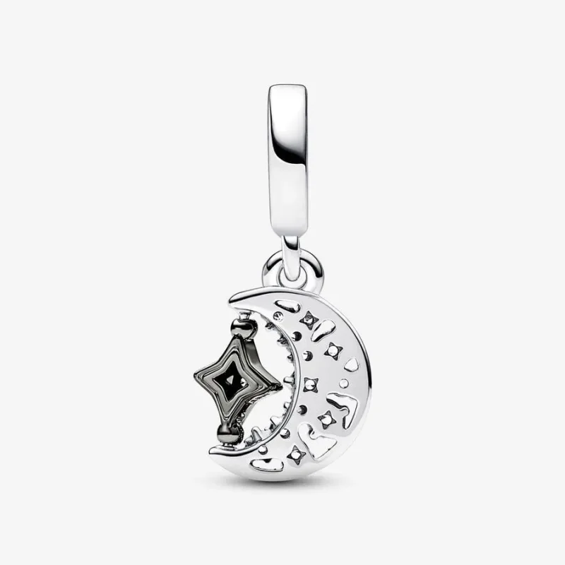 (kép) Pandora Szikrázó félhold és forgatható csillag függő charm - 792781C01 - Megtekintés 2