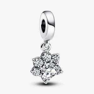 Pandora Szikrázó kisállat mancsnyom függő charm - 792247C01 (kép) Pandora Szikrázó kisállat mancsnyom függő charm - 792247C01