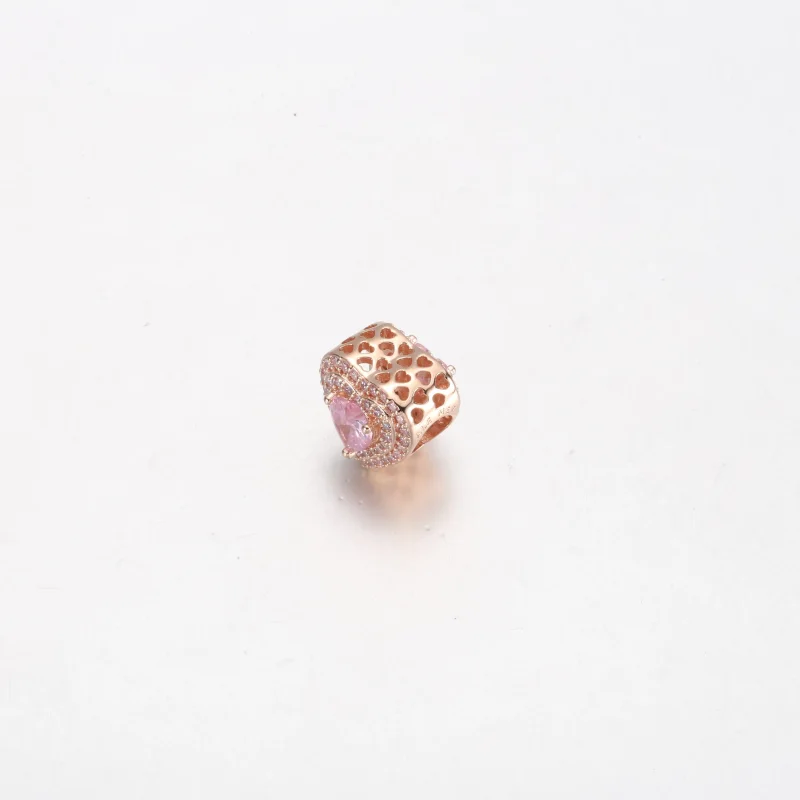 (kép) Pandora Szikrázó lapos szív charm - 789218C01 - Megtekintés 3