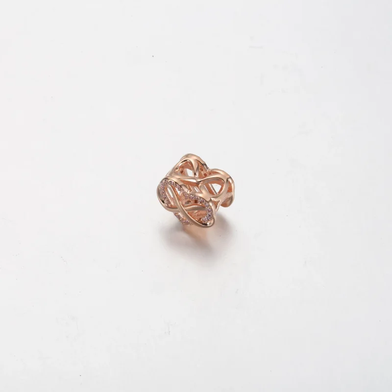 (kép) Pandora Szikrázó végtelen rózsaszín szív charm - 782246C01 - Megtekintés 2