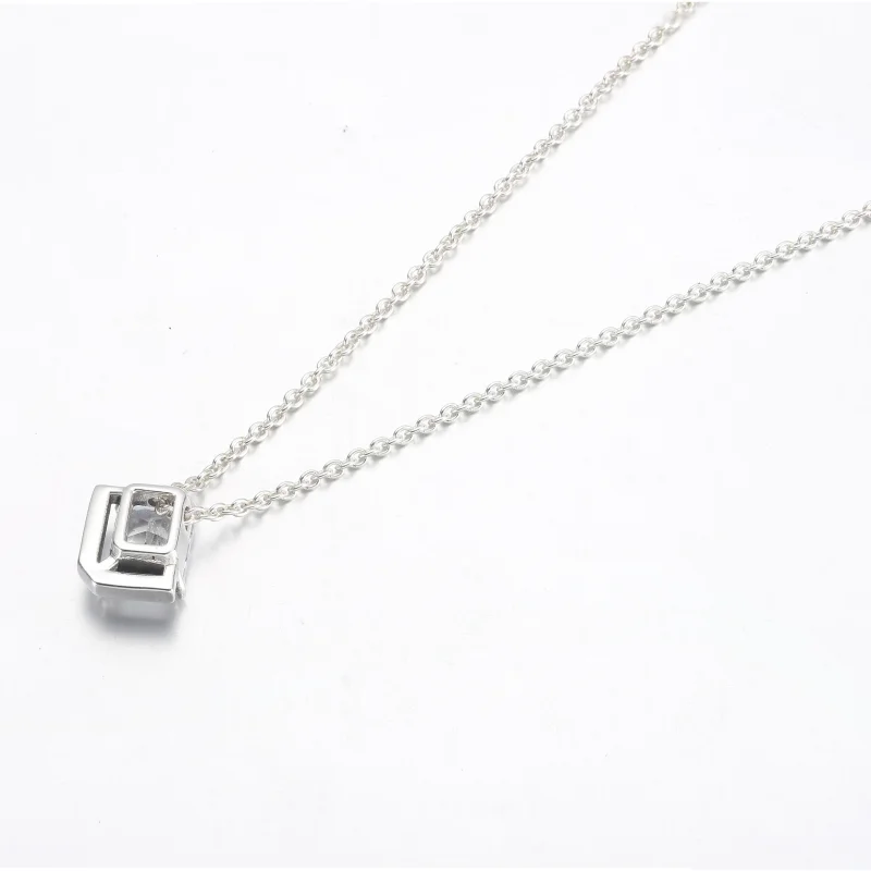 (kép) Pandora "Téglalap alakú csillogó halo" collier nyaklánc - 392388C01 - Megtekintés 3