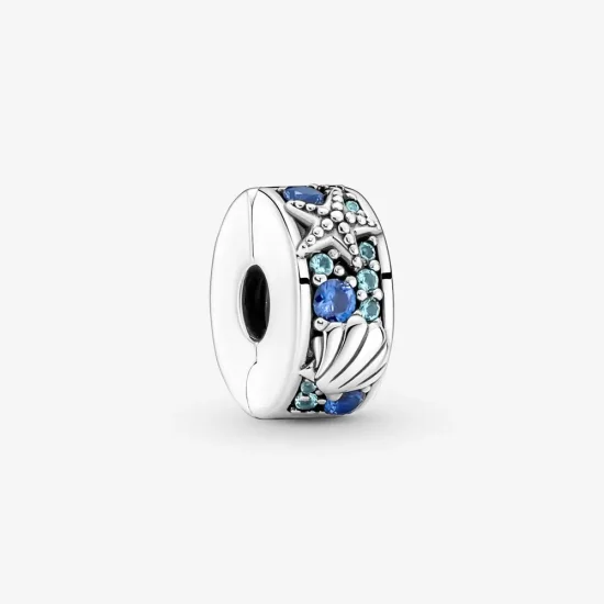 (kép) Pandora Trópusi tengeri csillag és kagyló klip charm - 791678C01