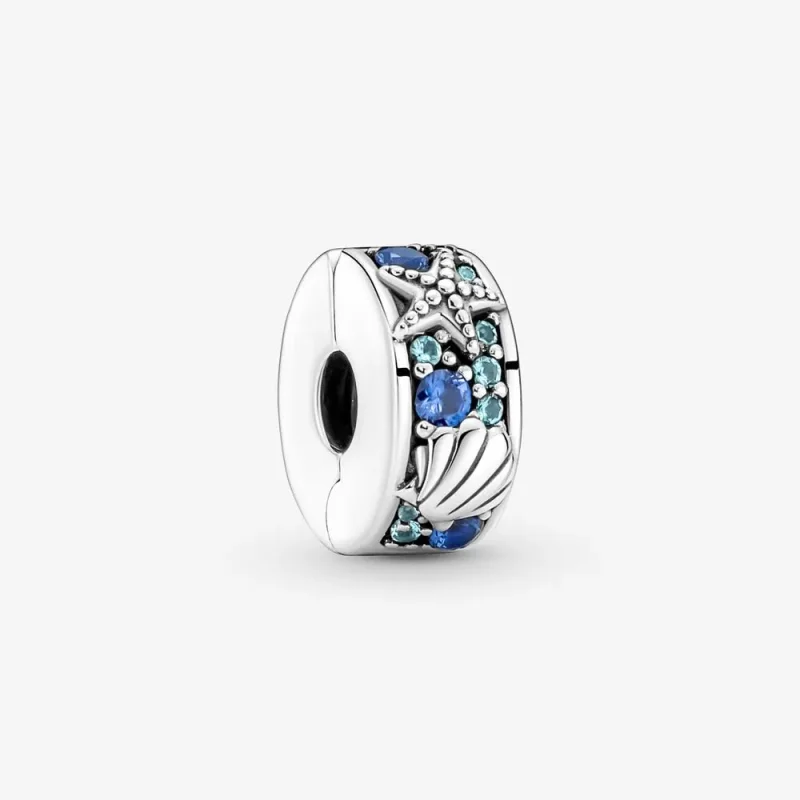 (kép) Pandora Trópusi tengeri csillag és kagyló klip charm - 791678C01