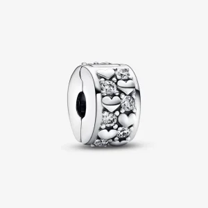 (kép) Pandora Végtelen szívek szikrázó klip charm - 792235C01