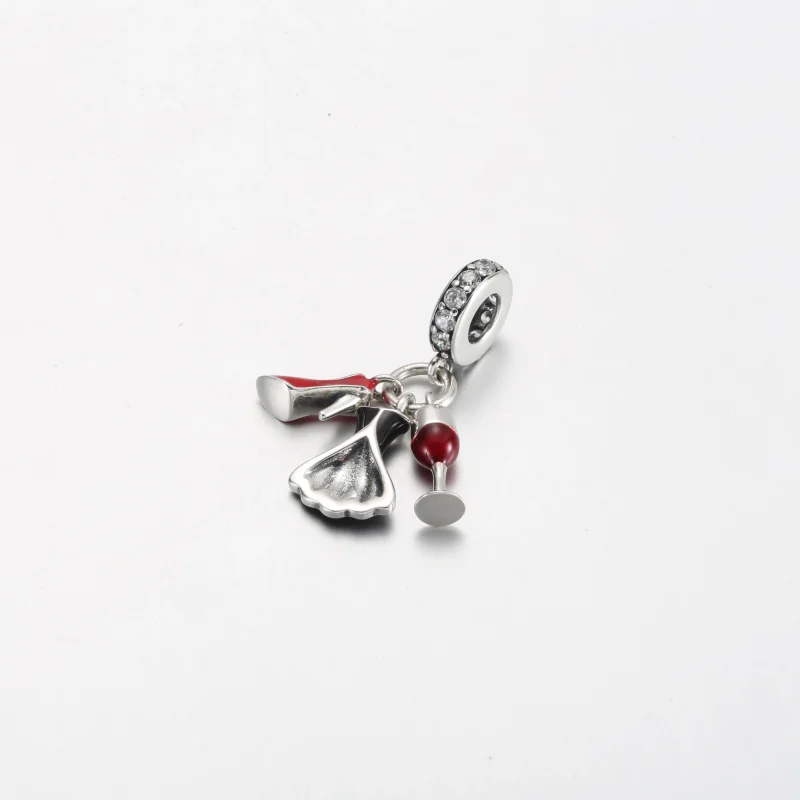 (kép) PANDORA Wine glass high heels little black dress pendant - P-D-3785 - Megtekintés 2