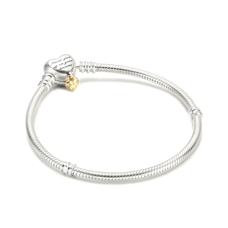 (kép) Disney Hercegnős PANDORA Moments szívkapcsos kígyólánc karkötő - 569563C01 - Megtekintés 3