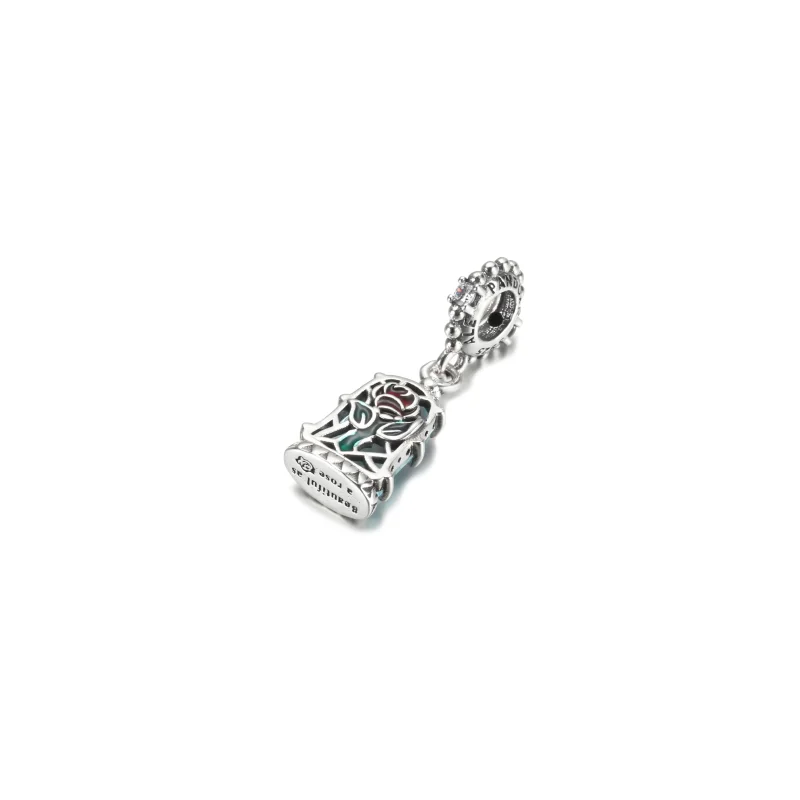 (kép) Disney Szépség és a Szörnyeteg bűvös rózsa függő charm - 790024C01 - Megtekintés 7