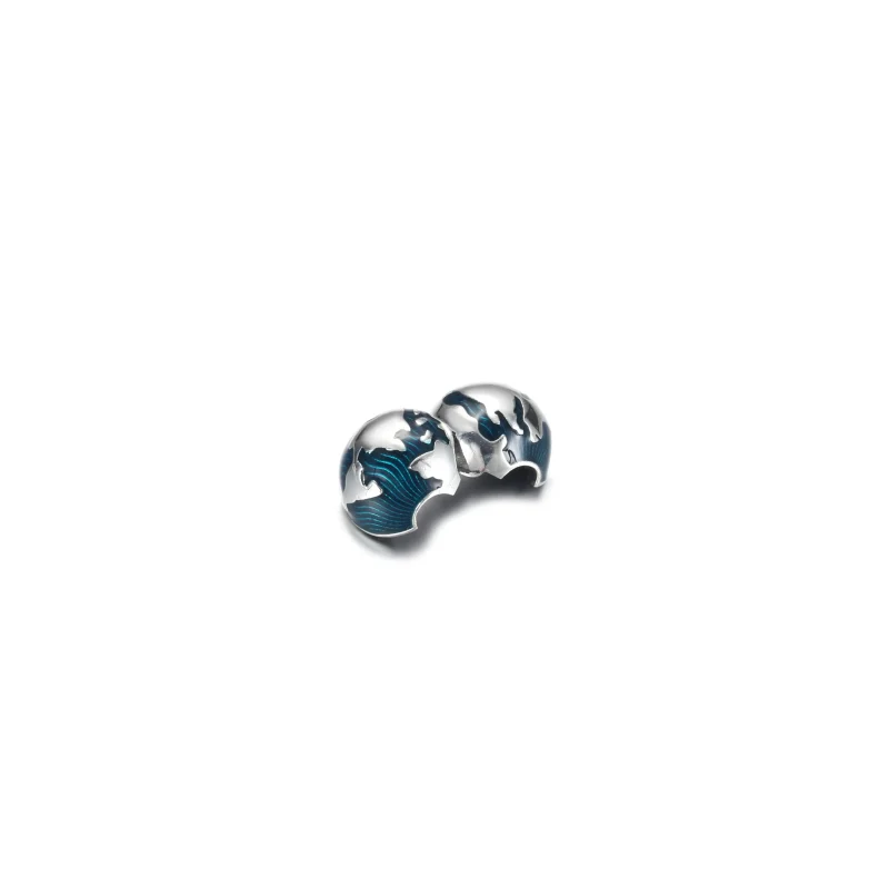 (kép) Kék földgömb klip charm - 799429C01 - Megtekintés 4